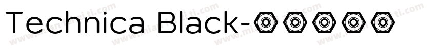 Technica Black字体转换